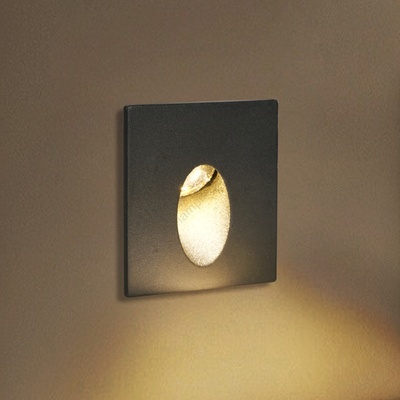 Brilagi - LED външно вградено осветително тяло STAIRDOT LED/2W/230V черно IP65 квадратно (BG2268)