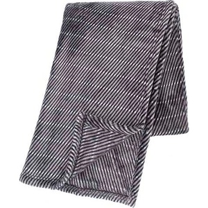 Tiseco Home Studio Сиво одеяло от микрофлис на райета, 130 x 180 cm - Tiseco Home Studio (3297STRIPE)