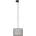 TK Lighting Пендел 3-фазна релсова система TRACER 1xE27/15W/230V Ø 30 см черен/сив (TK10694)