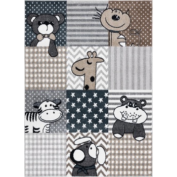 Dywany Łuszczów Fun Pets grey Šedá