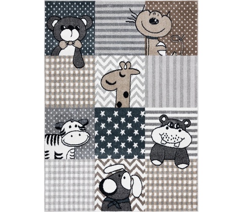 Dywany Łuszczów Fun Pets grey Šedá