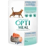 Optimeal Pouch Adult Cat Sterilized With Salmon And Blueberry in Jelly пауч за кастрирани котки със сьомга и боровинки 85gr