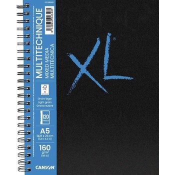 Canson Book Wire Bound Long Side XL Mixed Media Скицник 60 A5 160 g Portrait (C31200L021)