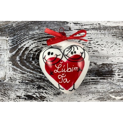 Valentínske srdiečko 443 1274 1ks panáčiky Ľúbim ťa