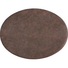 ZicZac Tmavohnedé prestieranie z imitácie kože Troja 33x45cm