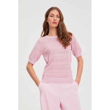 Moodo Небесносин пуловер с къси ръкави розов Moodo Moodo | Rozov | ЖЕНИ | XS
