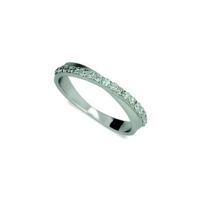 Steel Edge prsten stříbro se zirkony 1972