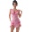 Sexy Elephant® Pink Heart Printed Mesh Ruffled Sexy Nightdress M