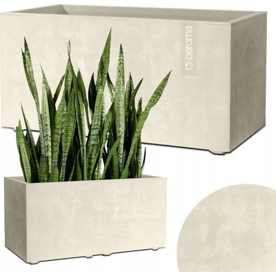 Deroma Kvetináč plast biely 79 x 39 x 39 cm
