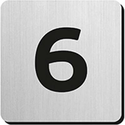 JNF - Domovní číslice "6" IN.34.300 - 75 mm - nalepovací | Dveře a dveřní příslušenství Dveřní kování, dveřní příslušenství MP kování Číslice a piktogramy Číslice Samolepící číslice
