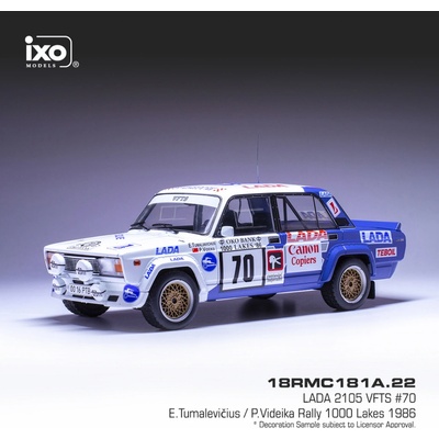 IXO Lada 2105 VFTS Rally 1000 Lakes 1986 70 Tumalevičius Videika 1:18