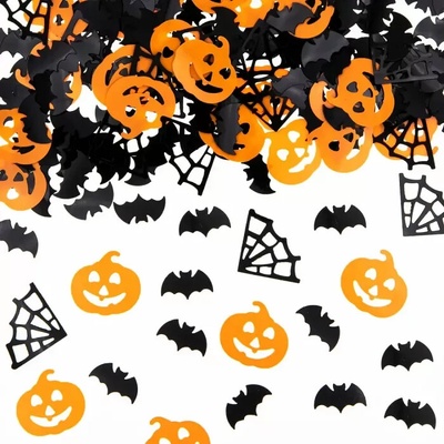 Halloweenské metalické konfety 14g