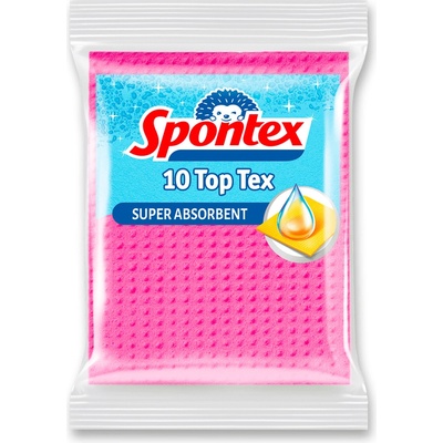 Spontex Utěrka houbová TopTex 10 ks – Zbozi.Blesk.cz