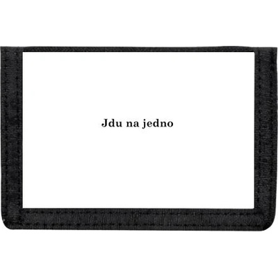 Peněženka na suchý zip Jdu na jedno
