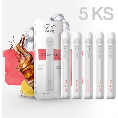 Izy Vape One Cola Ice 0 mg 600 potáhnutí 5 ks