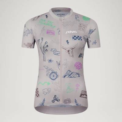 Endura Pro SL Print Titanium krátký rukáv dámský