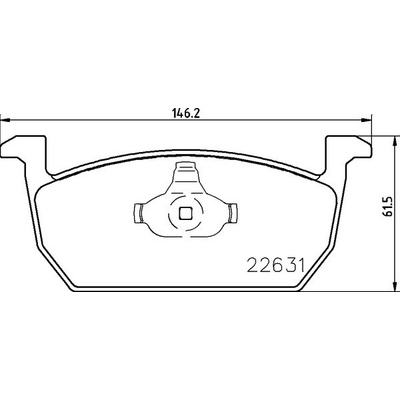 Sada brzdových platničiek kotúčovej brzdy BREMBO P 85 167