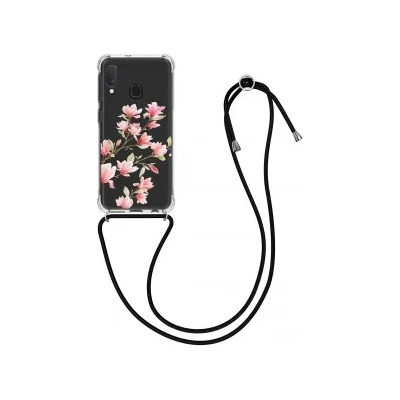 kwmobile Прозрачен калъф за Samsung Galaxy A20e - розов