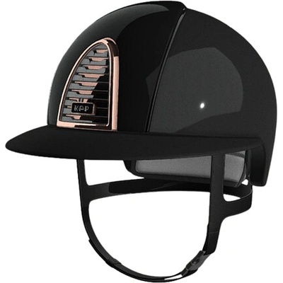 KEP Italia Bezpečnostní jezdecká přilba Cromo 2.0 Shine Nero Swarovski Polo černá