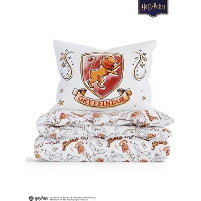 MKLozkoviny.sk Obliečky mikroplyš Harry Potter Chrabromil biele 140x200 70x90