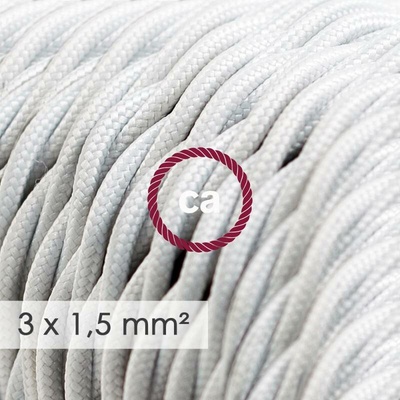 Creative Cables 3x1,5mm² spirálový bílý 1 m