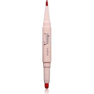 PUPA Vamp! Creamy Duo червило и молив за контур за устни 2 в 1 цвят 012 Cherry Red 0.8 гр