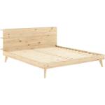 Karup Design Двойно легло от борова дървесина с решетка 160x200 cm Retreat - Karup Design (433101160200)