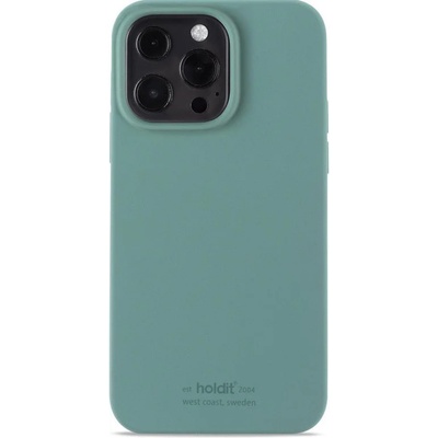 Holdit Калъф Holdit - Silicone, iPhone 14 Pro, Moss Green (7330985155178)
