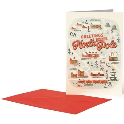 Vánoční přání Legami Christmas Greeting Cards - 11,5X17 - North Pole