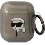 Karl Lagerfeld Кейс Karl Lagerfeld KLA2HNIKTCK за AirPods 1/2, черен / черен, Karl`s (KF001567-0)