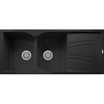 Plados Plados КУХНЕНСКА МИВКА naiky 116-20 1160x500 ЧЕРНА (nk11620/44)