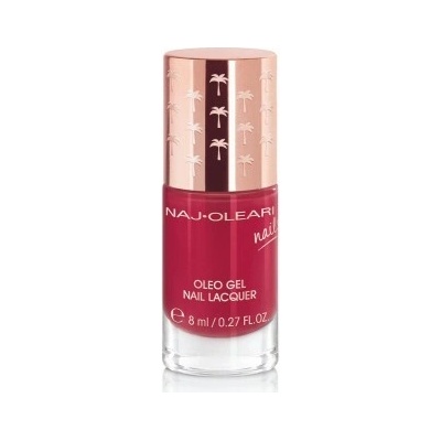Naj Oleari Oleo gel Nail Lacquer lak na nehty s gelovým efektem 23 currant red 8 ml