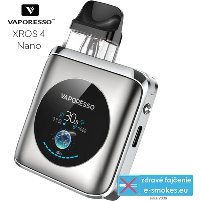 Vaporesso XROS 4 Nano 1350 mAh Titanium Silver 1 ks