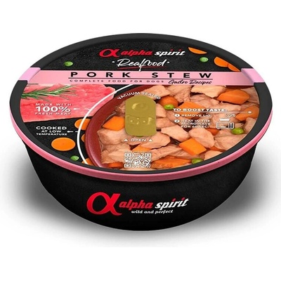 Alpha Spirit Dog Realfood Vepřové dušené 280 g