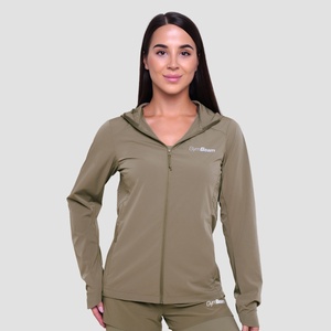 GymBeam Дамско яке за бягане Pulse Running Jacket Vetiver M