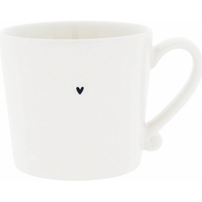Bastion Collections Keramický hrnček Heart Black 200 ml