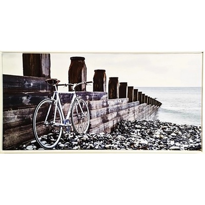 Bondecor Obraz, MDF rám, SHADOW Moře kolo 51 x 102 cm