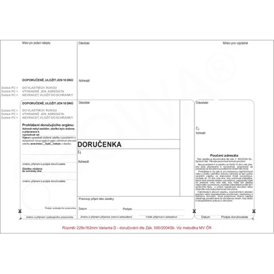 Obálka s doručenkou BOWA® C5, bílá (ODJ-D) 1000 ks