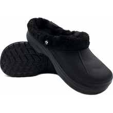 TexBase Pánské clogsy plné s kožíškem černá
