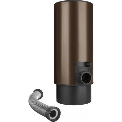 KJG Sběrač dešťové vody s hadicí a knoflíkem 100 mm tmavě hnědý