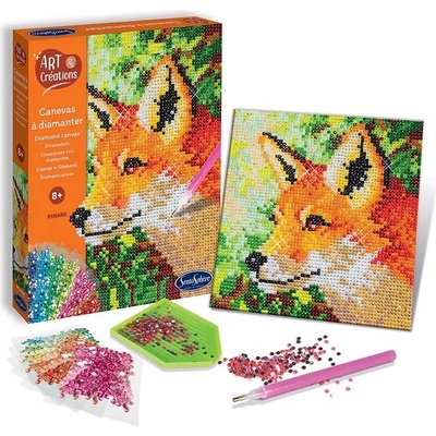 Sentosphere Kreativní sada Diamantové plátno Liška – Hledejceny.cz