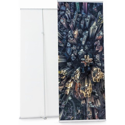 Jansen Display L-Banner Telescopic 80x160-220cm, 800 x 2200 mm