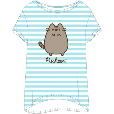 Dívčí triko na spaní Pusheen modré – Zboží Mobilmania