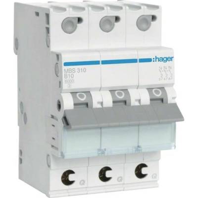 Hager 3-pólové 10 A 400 V MBS310