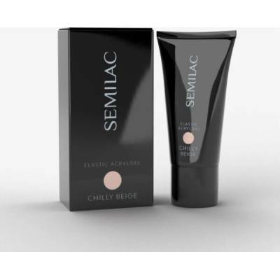 Semilac Elastic akrylový gel na nehty Double Flex chladivě béžový 30 g