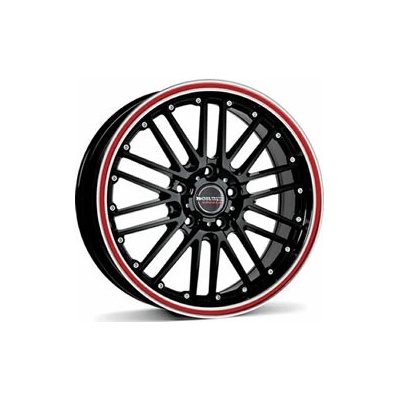 Borbet CW 2 7x17 5x100 ET35 black red line