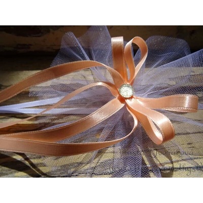 Mašle na auto - tylová s meruňkovou 175 – Zboží Mobilmania