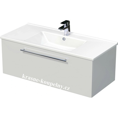 Intedoor skříňka s umyvadlem, 1 zásuvka, Box Arte 100 1Z A3026 Cashmere LESK