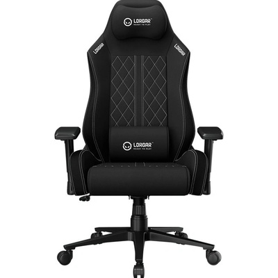 LORGAR Геймърски стол Lorgar CHA41, до 150kg, 3D подлакътници, регулируема облегалка, черен/бял (LRG-CHA41-BK-WH)