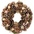 MagicHome Veniec Vianoce prírodný bronzový 34 cm